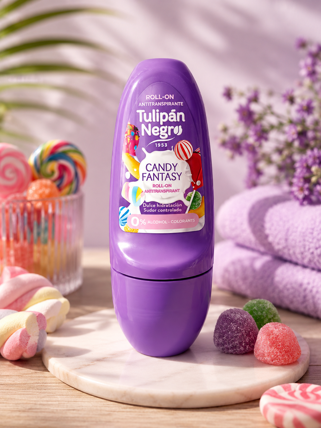 Déodorant Roll On gourmand Candy Fantasy 50ml - Tulipan Negro