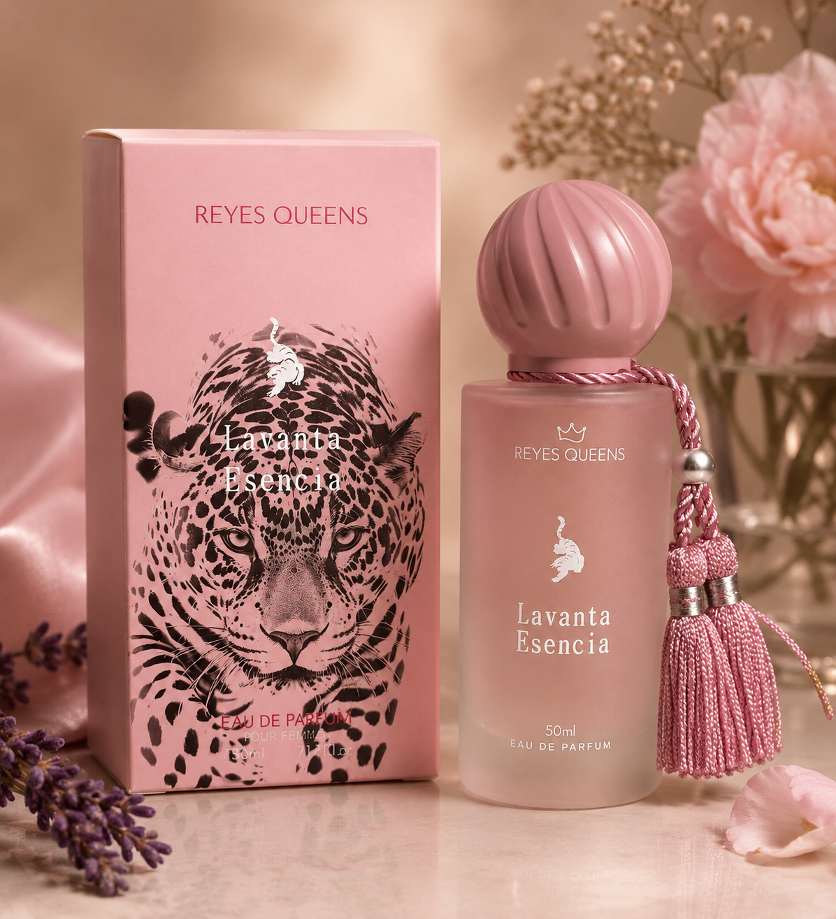 Eau de Parfum Premium Lavanta Esencia – REYES QUEENS (50 ml)
